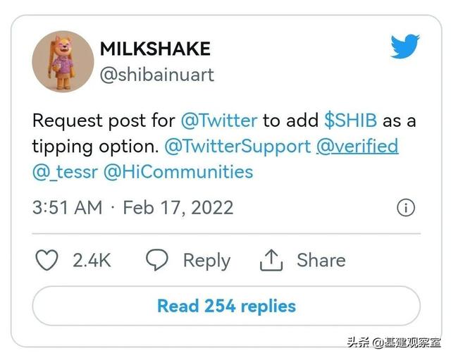 ShibaInu社区推动将Shib添加为Twitter小费选项
