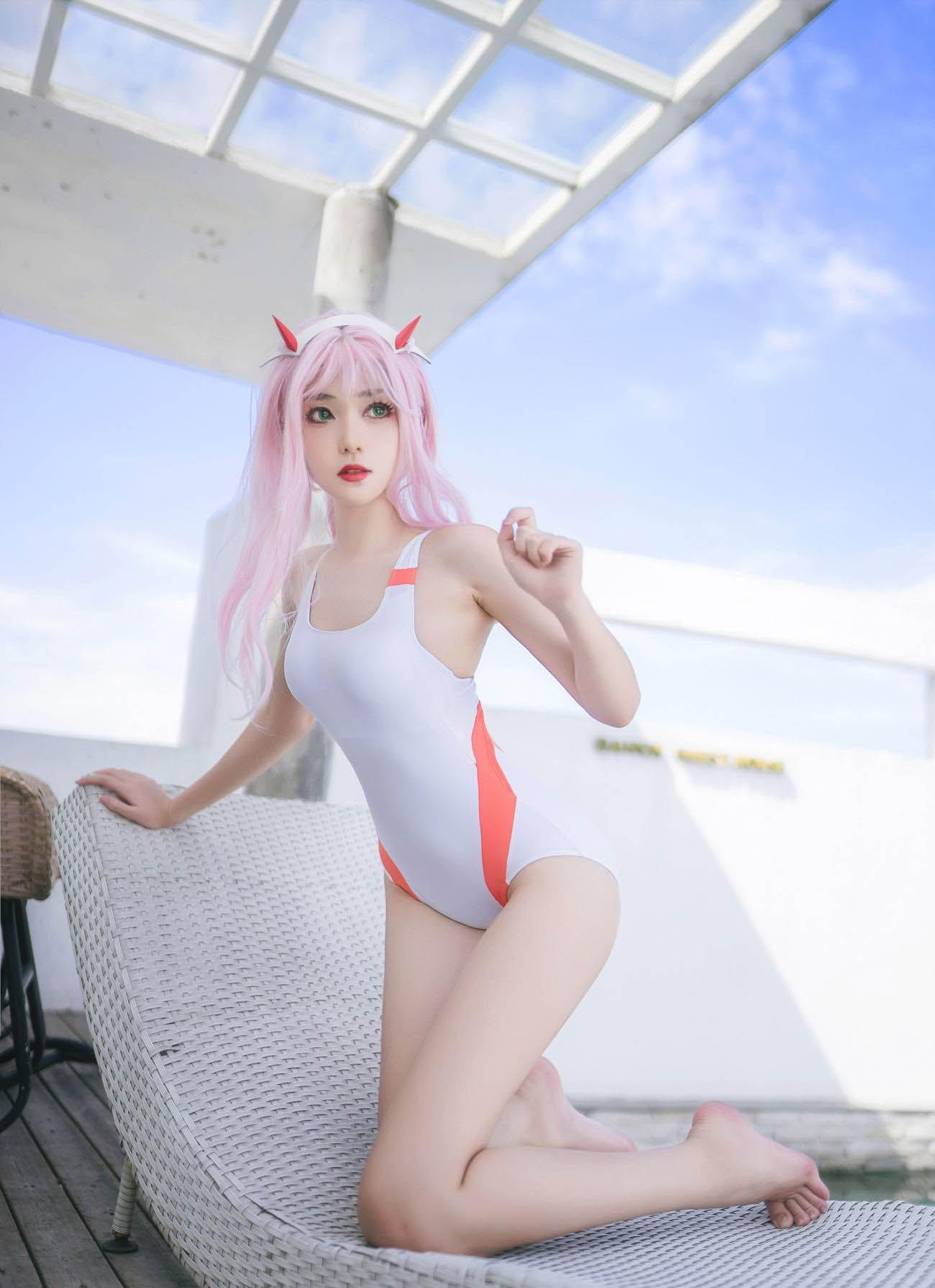 南桃Momoko 連體泳衣